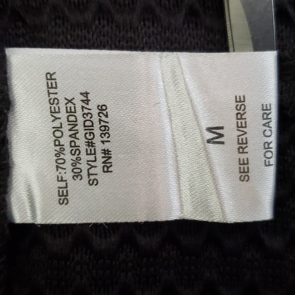 Honey Punch Strapless Black Cocktail Mini Dress Size M Textured Stretch Goth - Picture 7 of 7